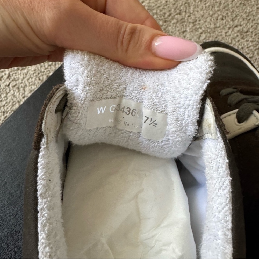 CHANEL Brown/Olive and White Casual Sneakers - Picture 5 of 8